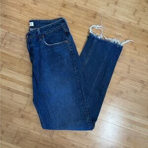 Abercrombie & Fitch Dark Blue 90s Straight Leg Jeans curve love